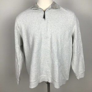 Tasso Elba 1/4 Zip Sweater Light Gray XXL